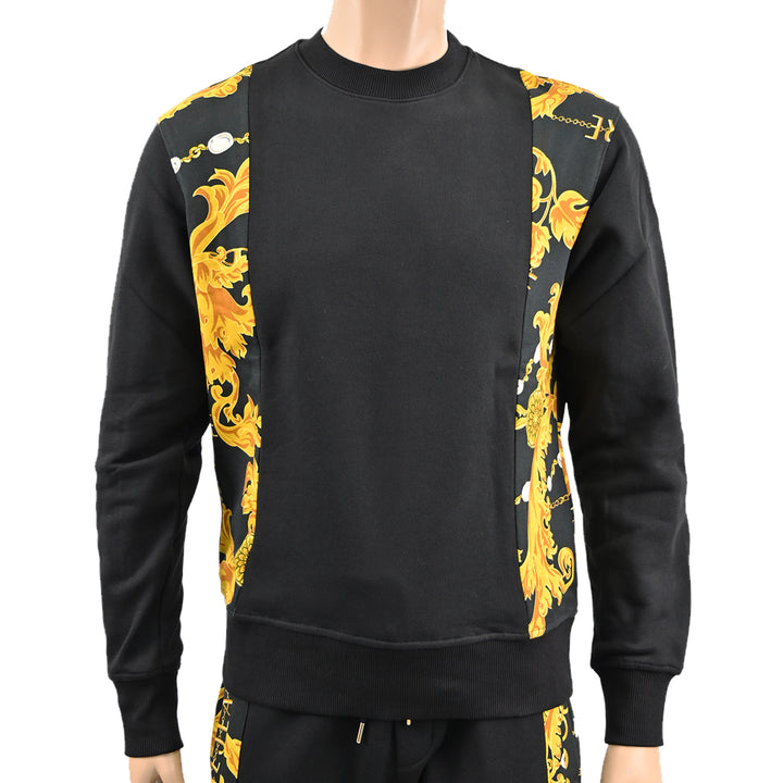 VERSACE COUTURE SWEAT VERTLOGO (75GAI316FS102)