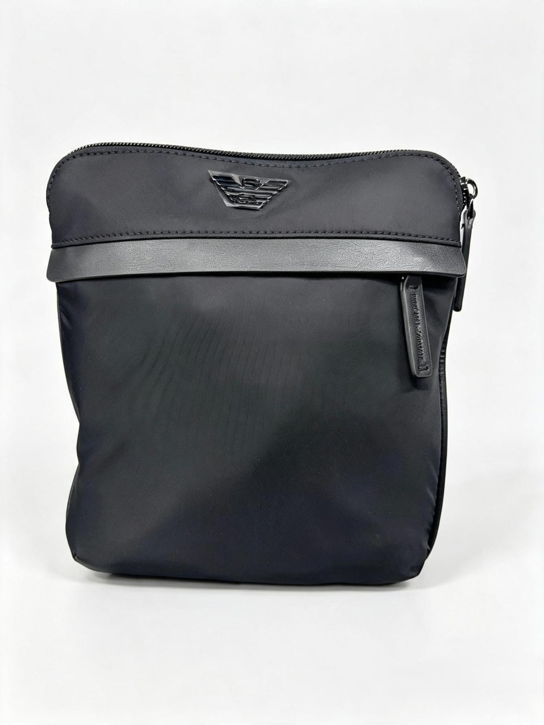 Black Designer-Style Crossbody Pouch
