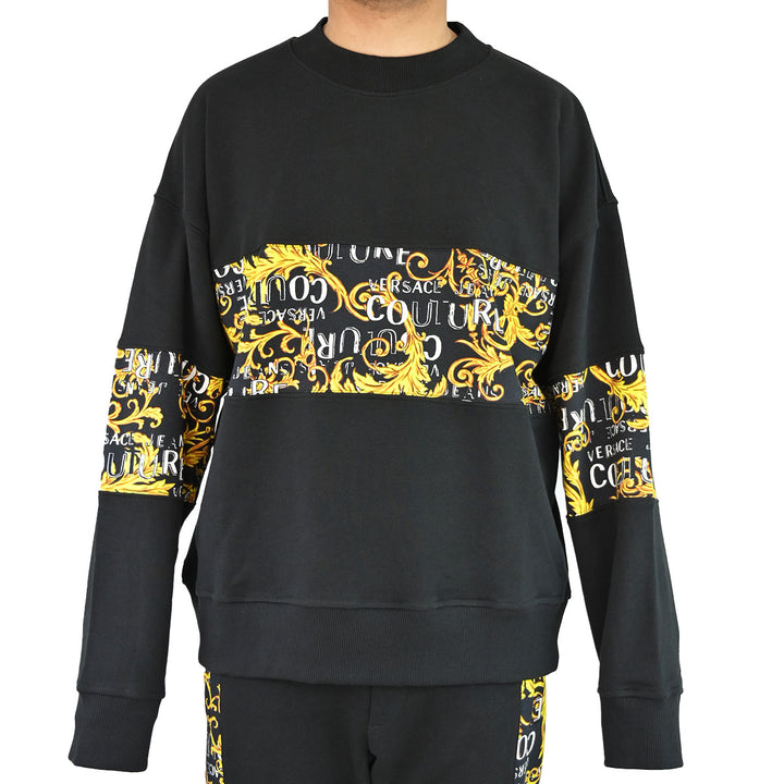 VERSACE SWEAT BROQUE PANEL