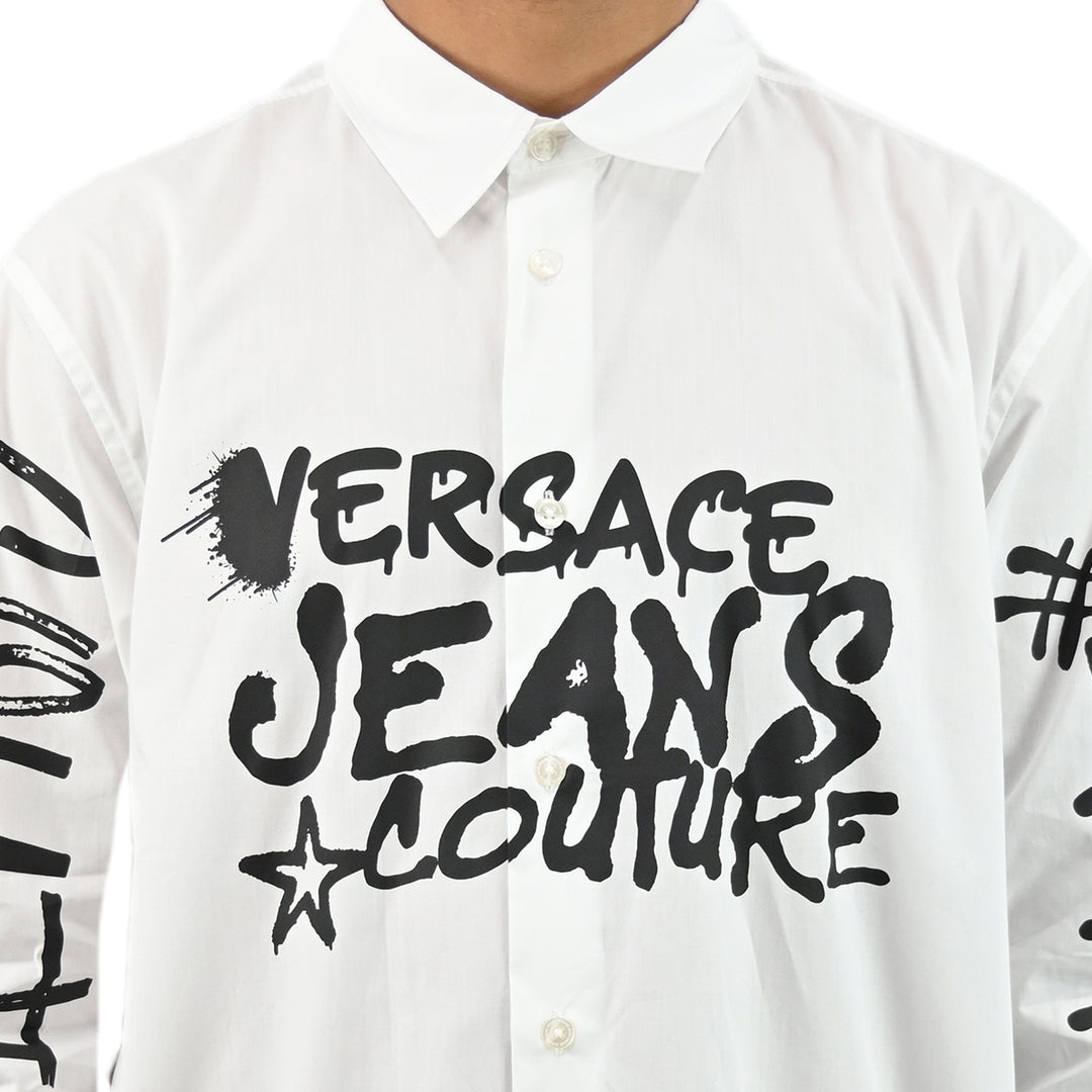 VERSACE COUTURE SHIRT GRAFFITI (75GALYR1CN002)