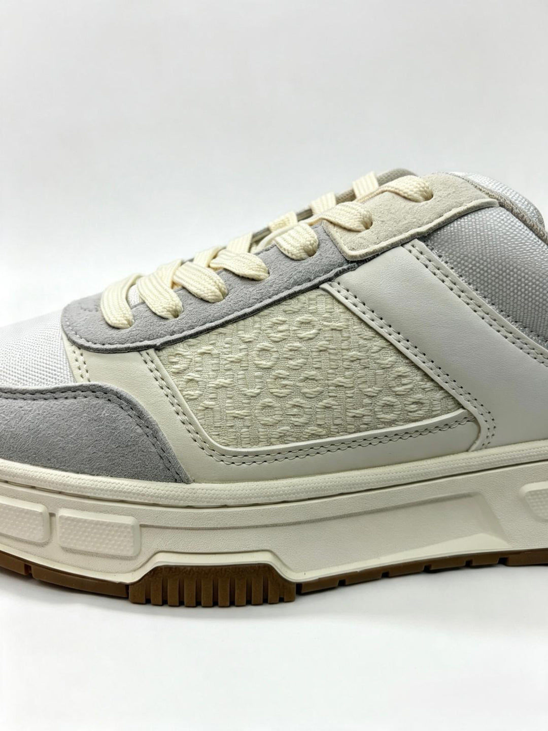 HUGO BOSS Cream & Grey Trainers