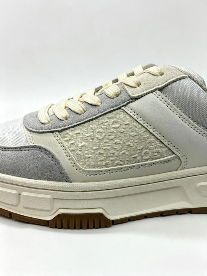 HUGO BOSS Cream & Grey Trainers
