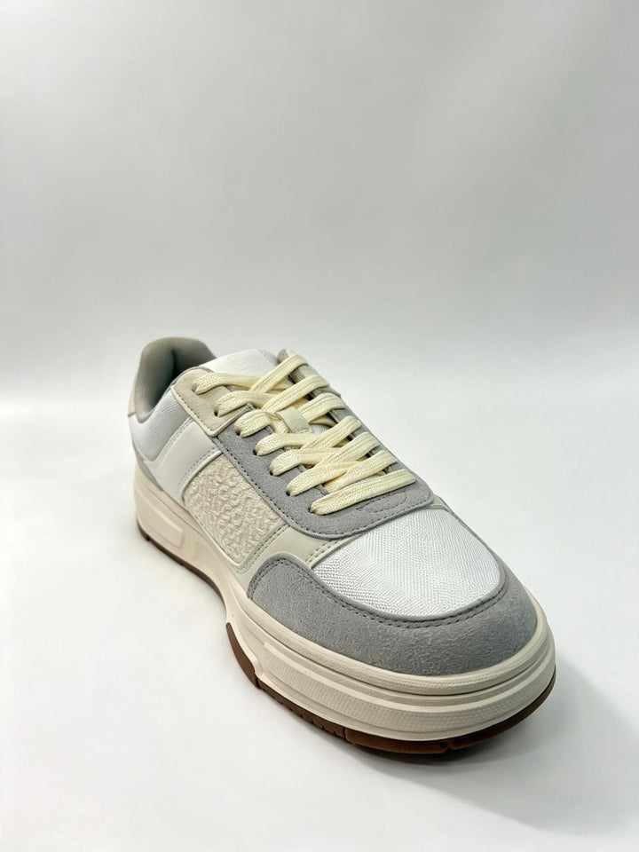 HUGO BOSS Cream & Grey Trainers