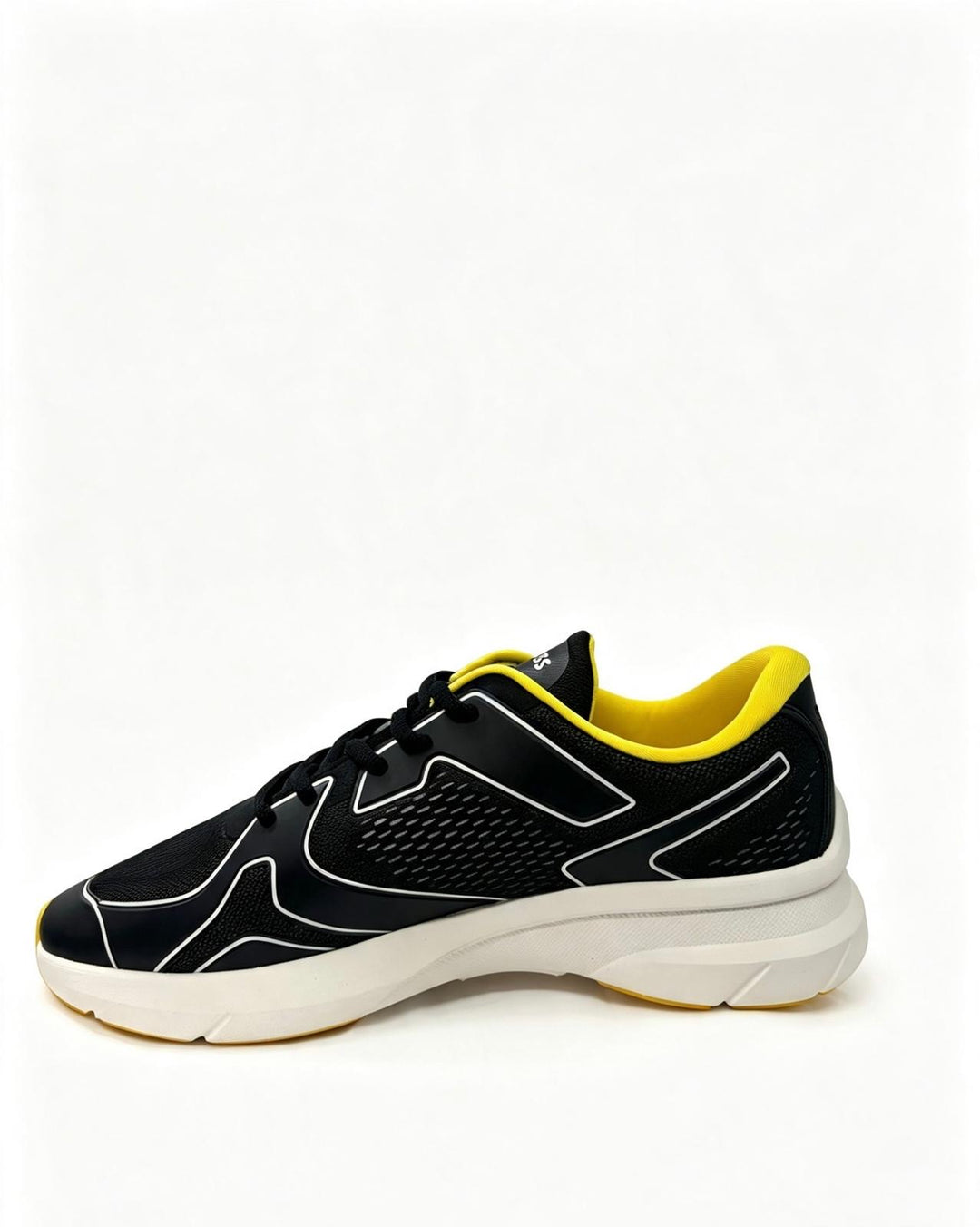 BOSS Black & Yellow Running Trainers