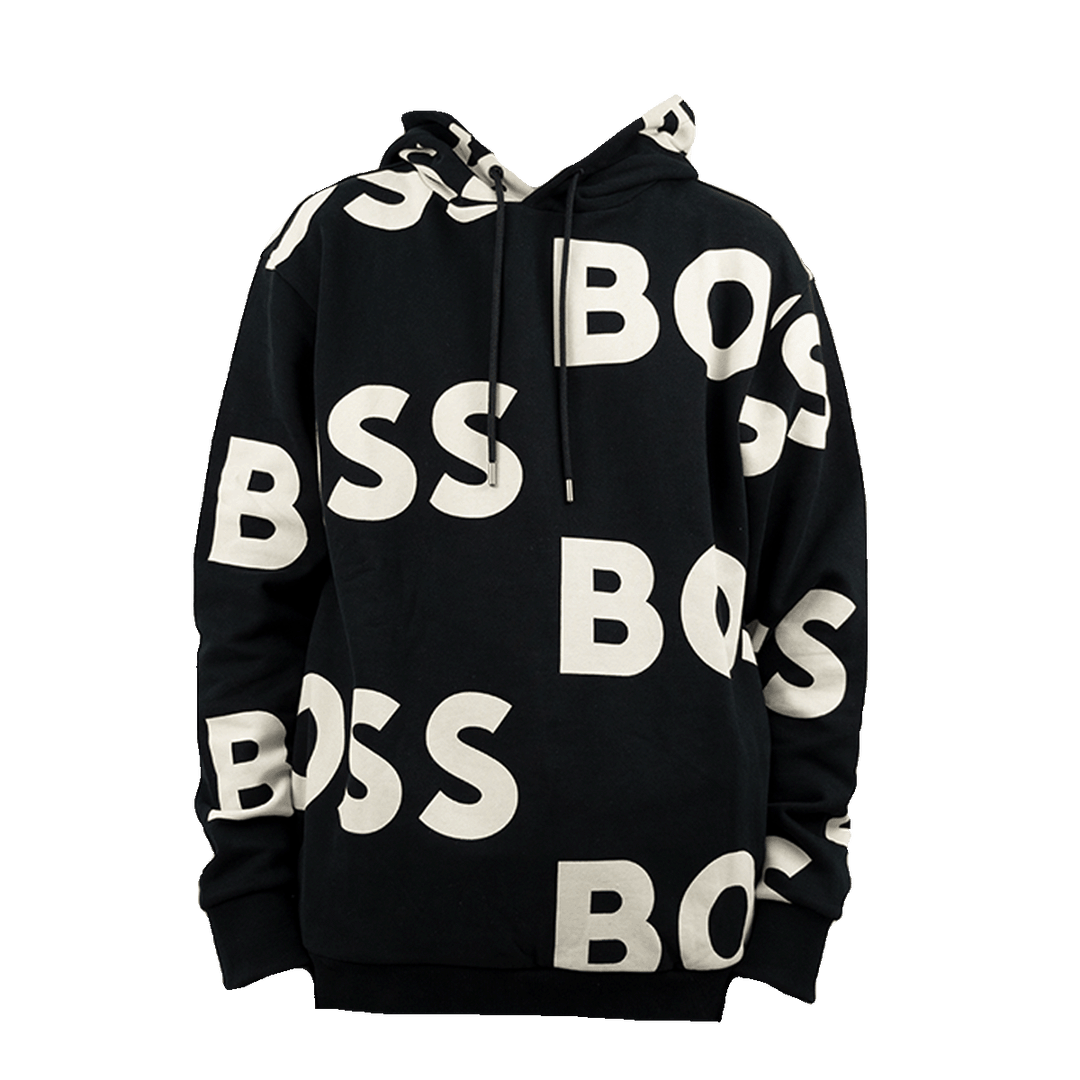 Boss regular-fit hoodie with logo print all over (wecool)