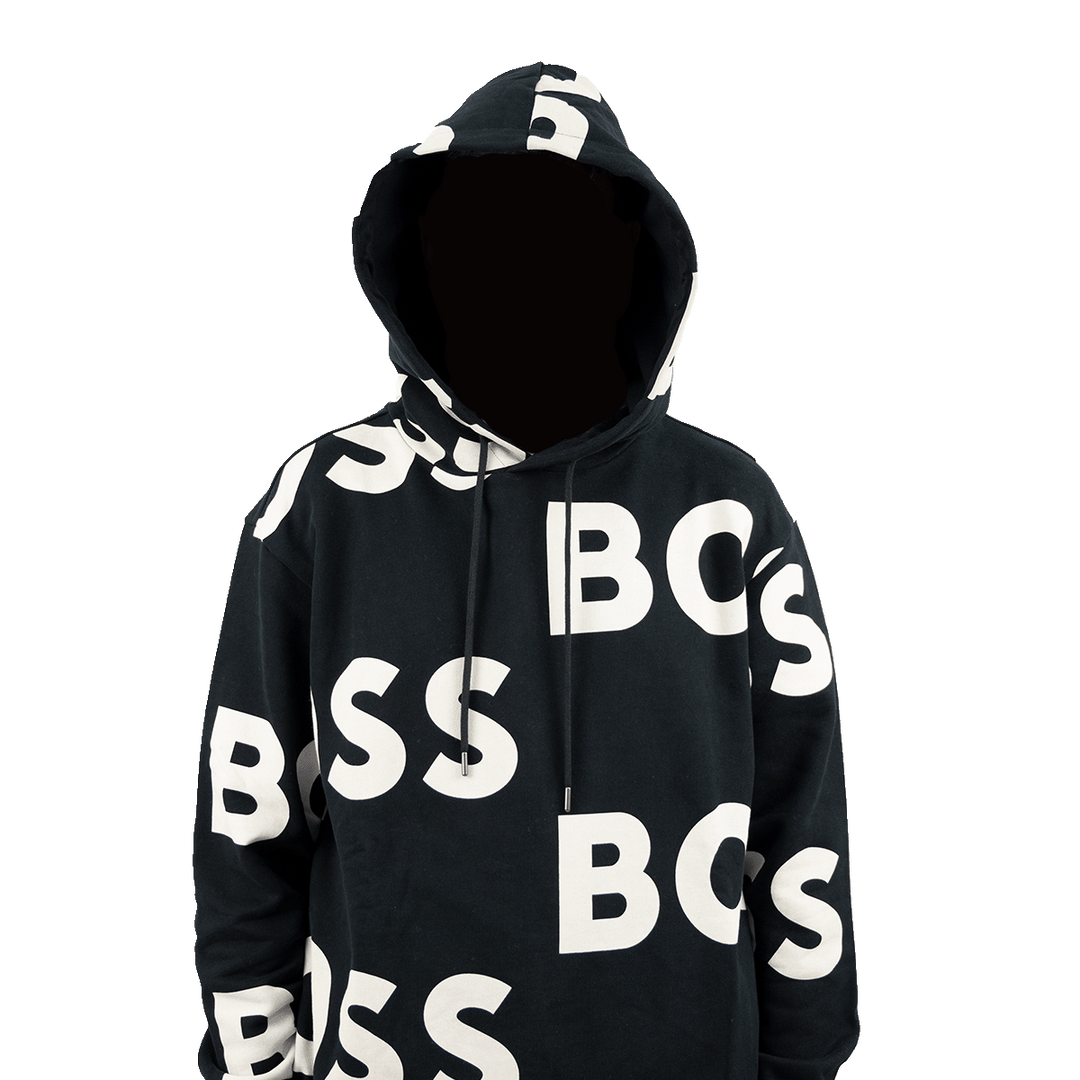 Boss regular-fit hoodie with logo print all over (wecool)