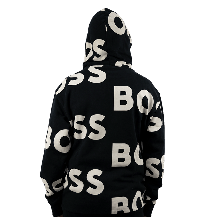 Boss regular-fit hoodie with logo print all over (wecool)