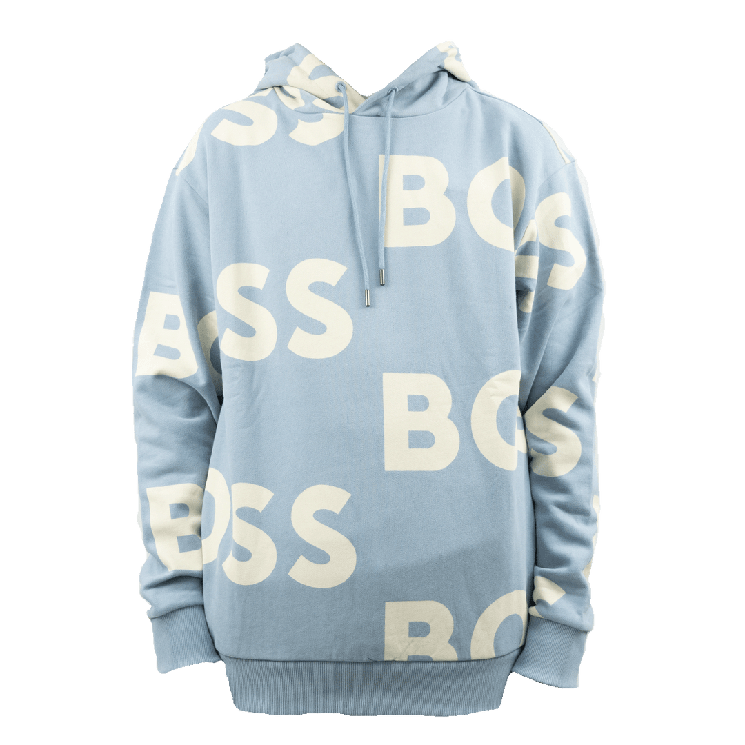 Boss regular-fit hoodie with logo print all over (wecool)