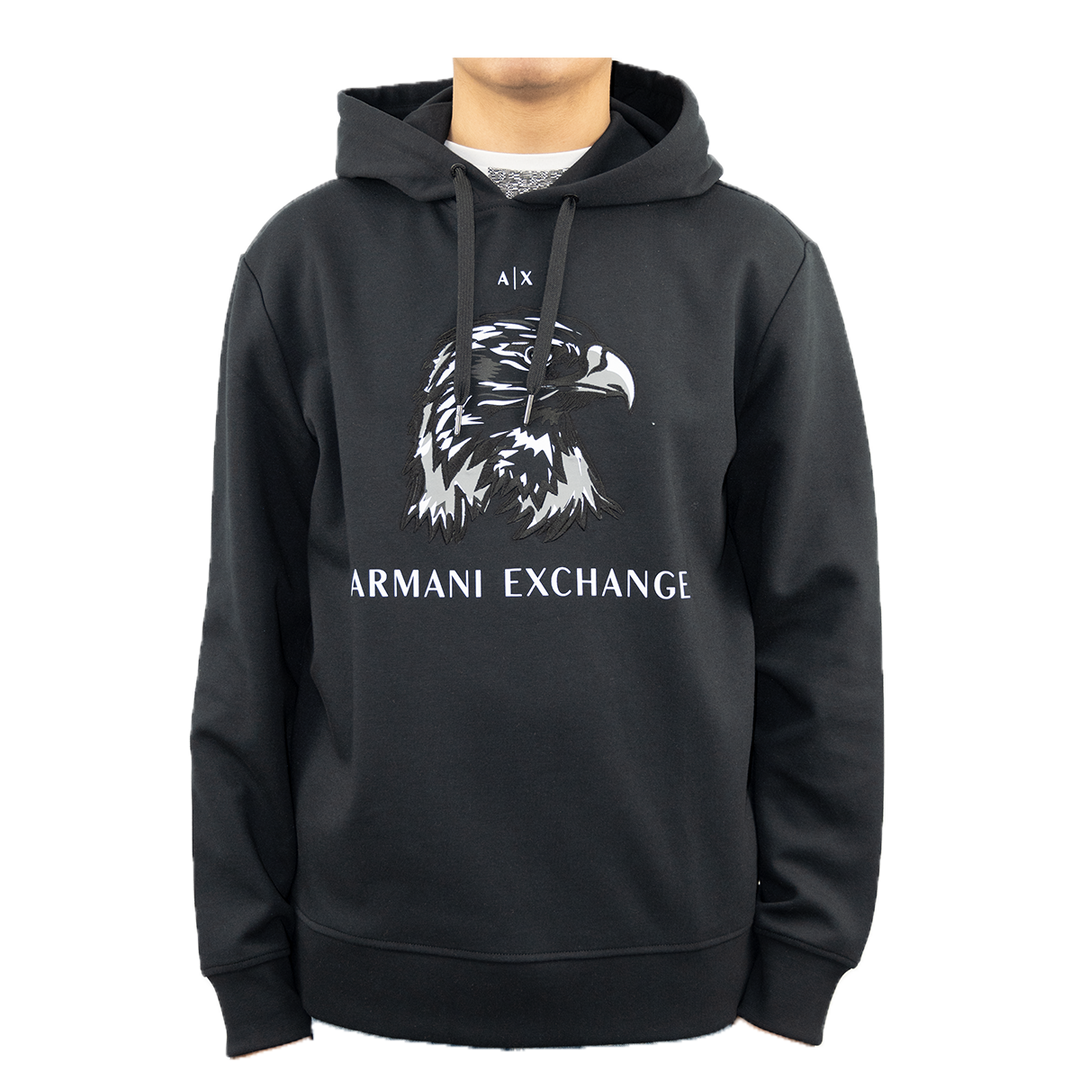 ARMANI EXCHANGE EAGLE LOGO HOODIE