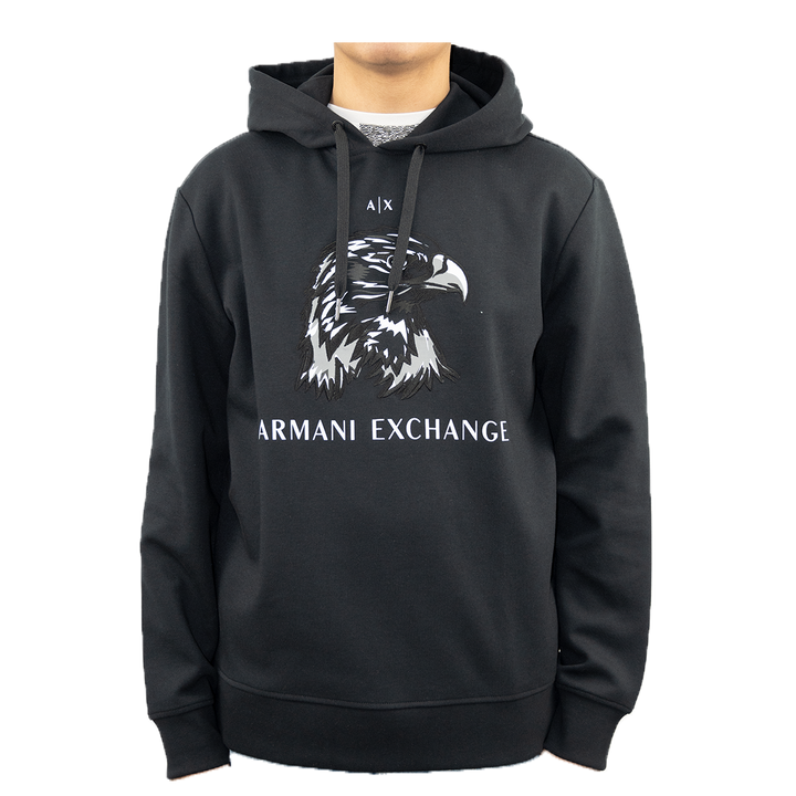 ARMANI EXCHANGE EAGLE LOGO HOODIE